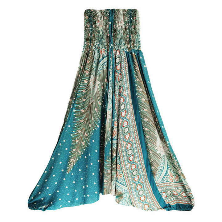 BWOOOH printed harem pants - Two Style Wear Feathers Geometric Patter