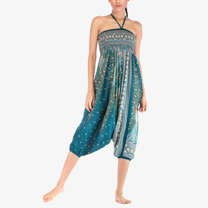 BWOOOH printed harem pants - Two Style Wear Feathers Geometric Patter