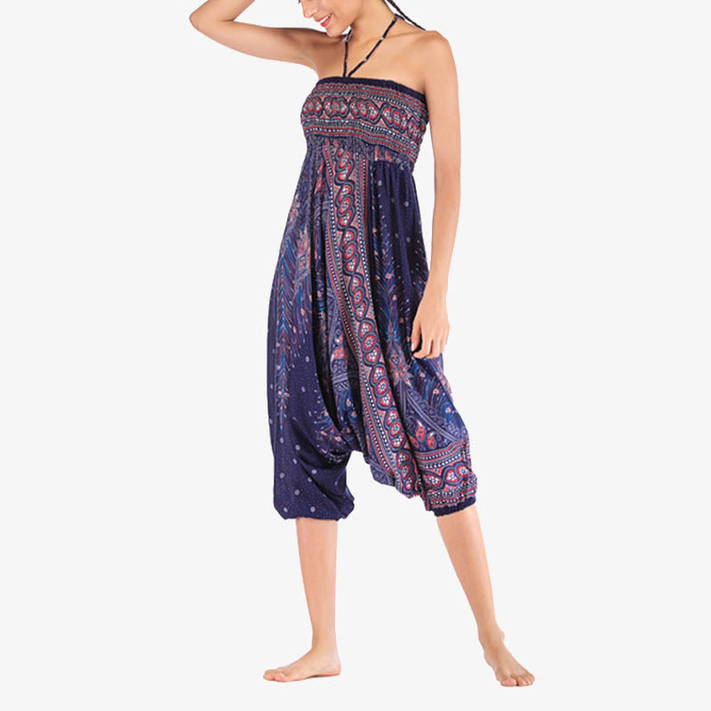 BWOOOH printed harem pants - Two Style Wear Feathers Geometric Patter