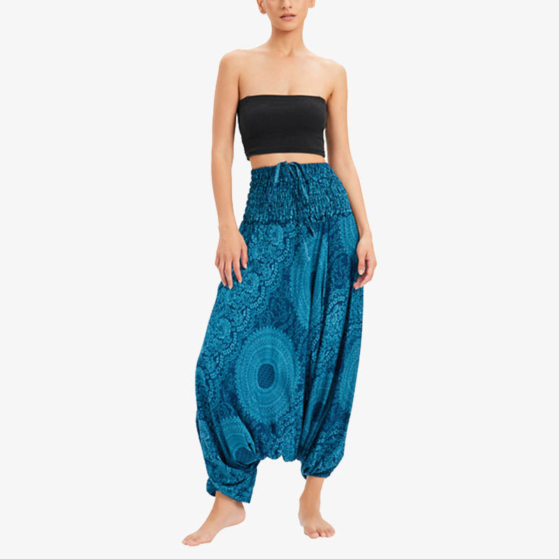 BWOOOH printed harem pants - Two Style Wear Round Geometric Loose Cas