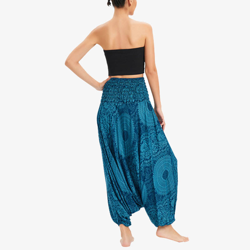 BWOOOH printed harem pants - Two Style Wear Round Geometric Loose Cas