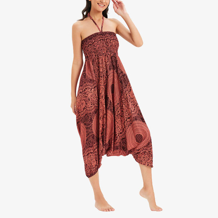 BWOOOH printed harem pants - Two Style Wear Round Geometric Loose Cas