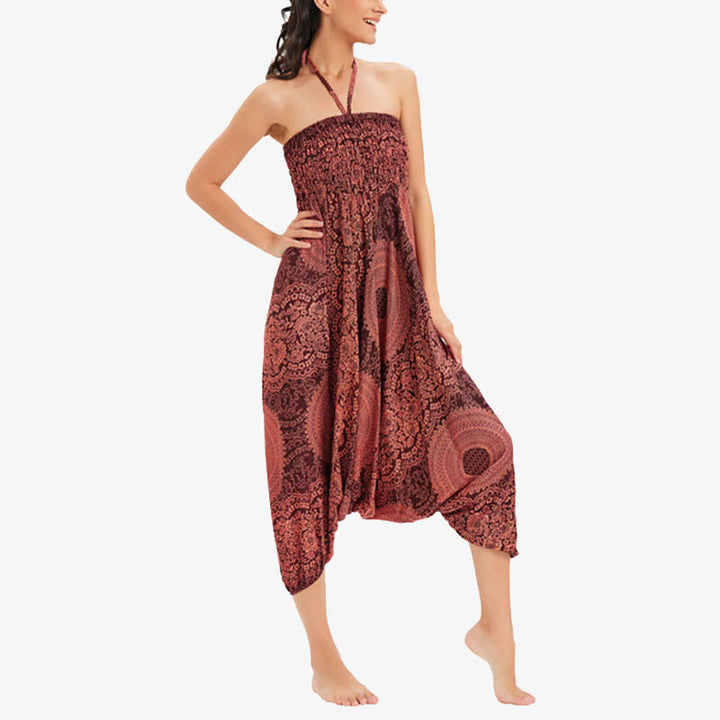 BWOOOH printed harem pants - Two Style Wear Round Geometric Loose Cas
