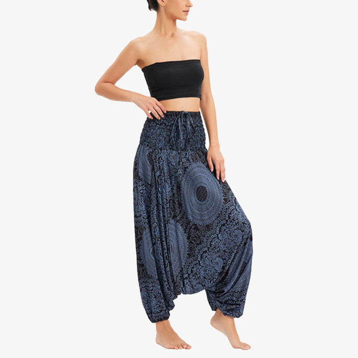 BWOOOH printed harem pants - Two Style Wear Round Geometric Loose Cas
