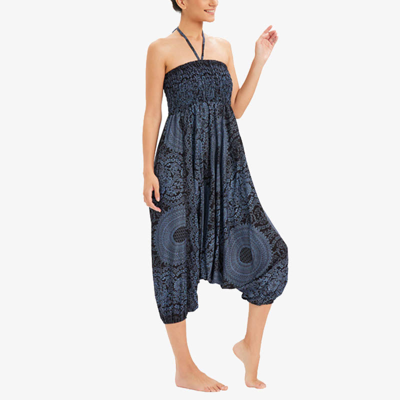 BWOOOH printed harem pants - Two Style Wear Round Geometric Loose Cas