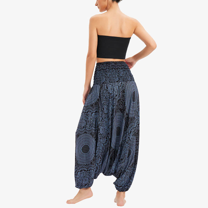 BWOOOH printed harem pants - Two Style Wear Round Geometric Loose Cas