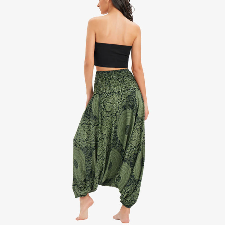 BWOOOH printed harem pants - Two Style Wear Round Geometric Loose Cas