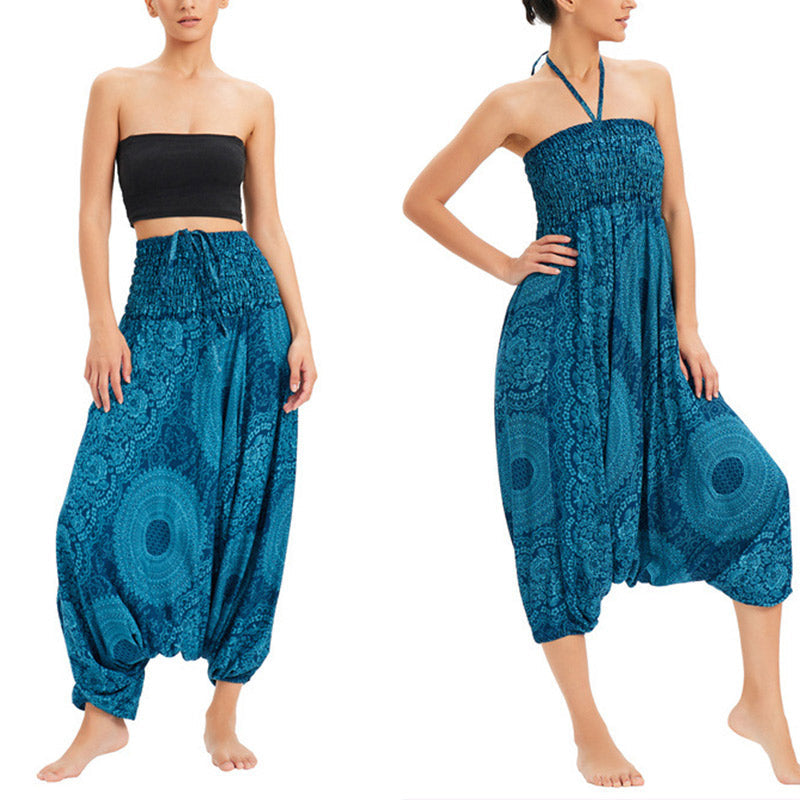 BWOOOH printed harem pants - Two Style Wear Round Geometric Loose Cas