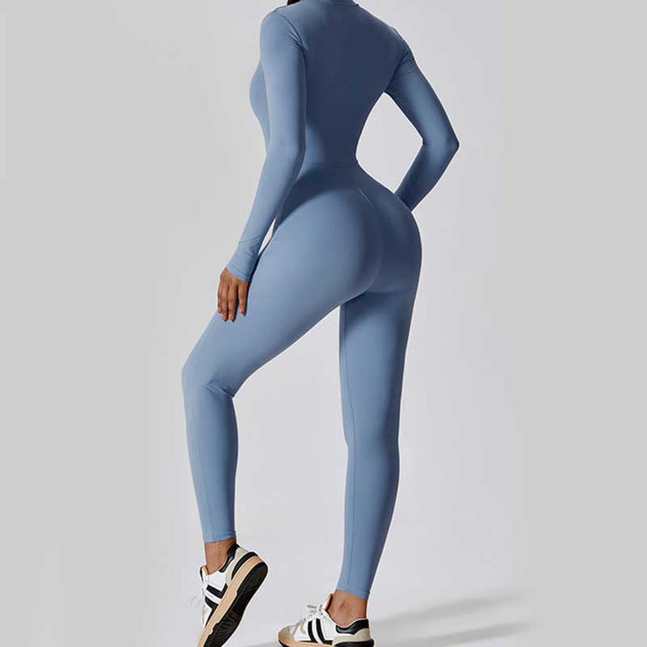 BWOOOH printed yoga pants - Women Zipper Long Sleeve Shapewear Jumps