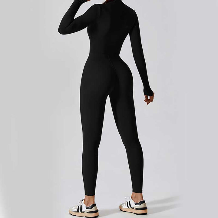 BWOOOH printed yoga pants - Women Zipper Long Sleeve Shapewear Jumps