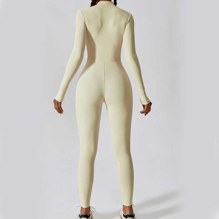 BWOOOH printed yoga pants - Women Zipper Long Sleeve Shapewear Jumps