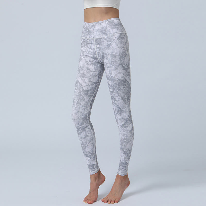BWOOOH printed yoga leggings - Flowers Leaves Print Sports Fitness Yoga
