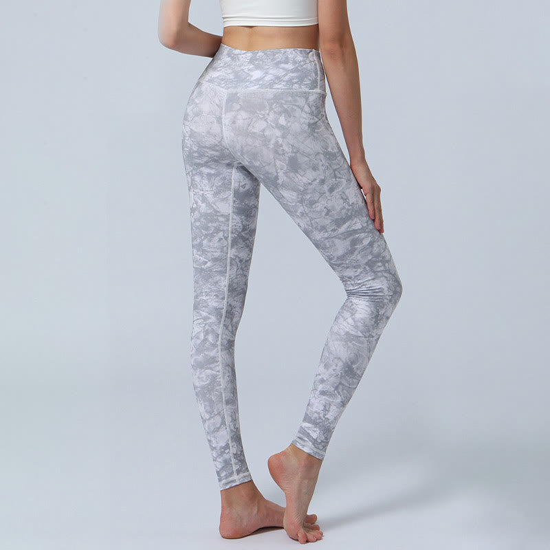 BWOOOH printed yoga leggings - Flowers Leaves Print Sports Fitness Yoga