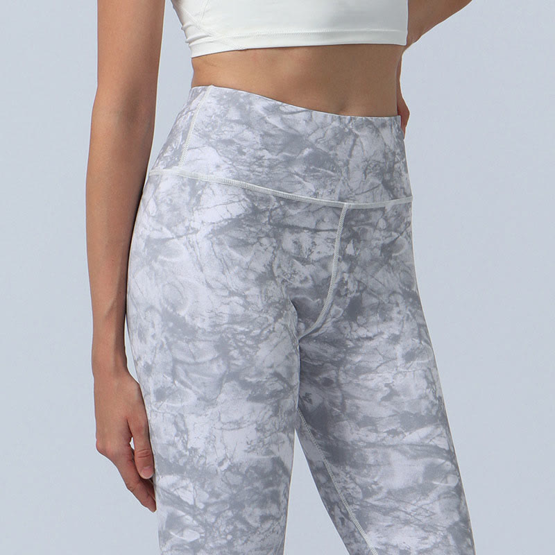 BWOOOH printed yoga leggings - Flowers Leaves Print Sports Fitness Yoga