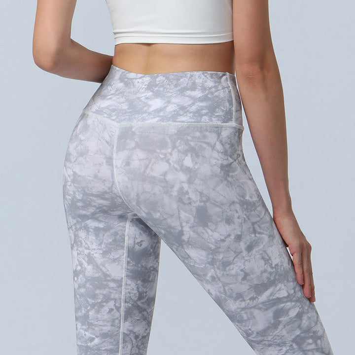 BWOOOH printed yoga leggings - Flowers Leaves Print Sports Fitness Yoga