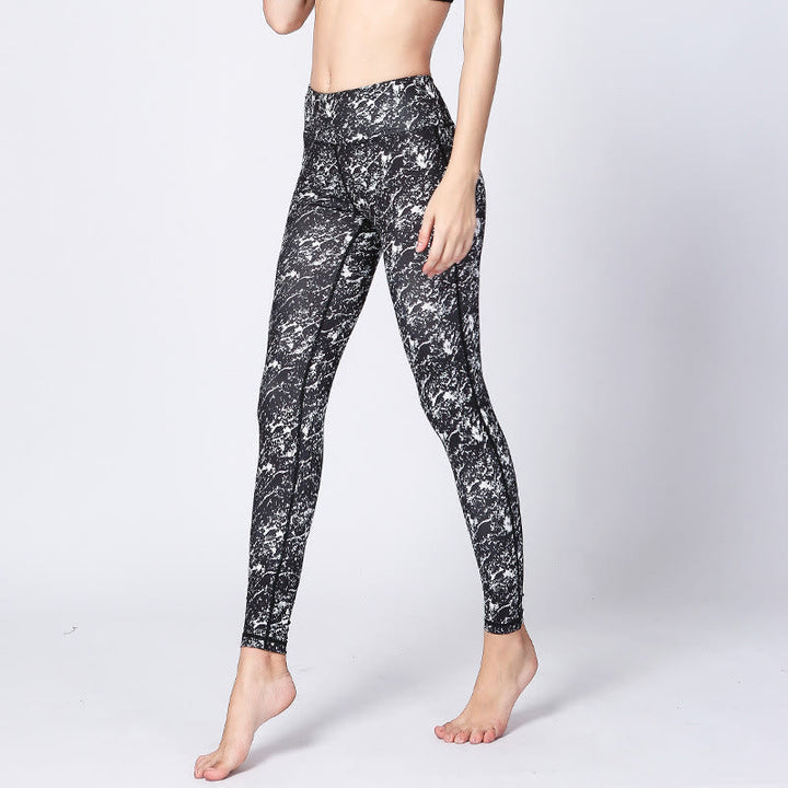 BWOOOH printed yoga leggings - Camo Print Sports Fitness Yoga High Wais