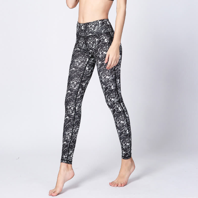 BWOOOH printed yoga leggings - Camo Print Sports Fitness Yoga High Wais