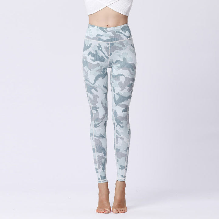 BWOOOH printed yoga leggings - Camo Print Sports Fitness Yoga High Wais