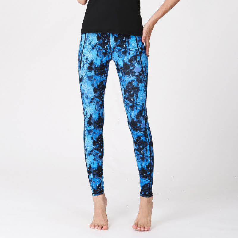 BWOOOH printed yoga leggings - Camo Print Sports Fitness Yoga High Wais