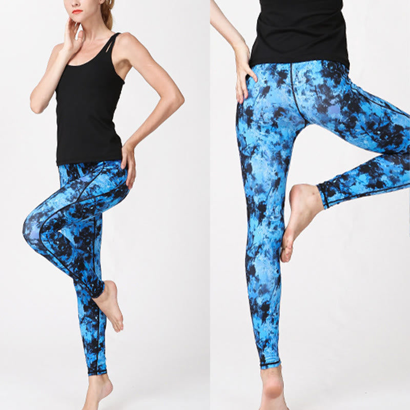BWOOOH printed yoga leggings - Camo Print Sports Fitness Yoga High Wais