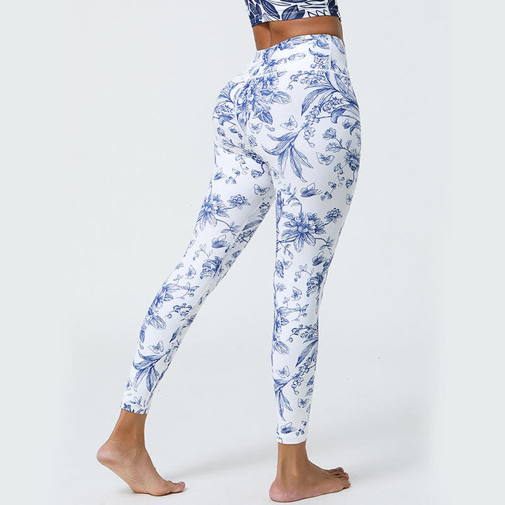 BWOOOH printed yoga leggings - Flowers Leaves Dandelions Pineapples Pri