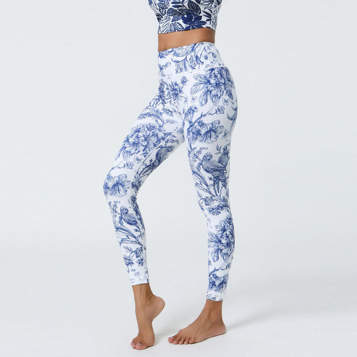 BWOOOH printed yoga leggings - Flowers Leaves Dandelions Pineapples Pri