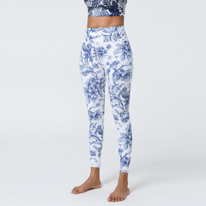 BWOOOH printed yoga leggings - Flowers Leaves Dandelions Pineapples Pri