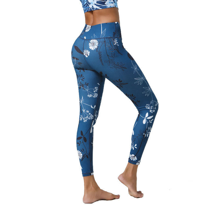 BWOOOH printed yoga leggings - Flowers Leaves Dandelions Pineapples Pri