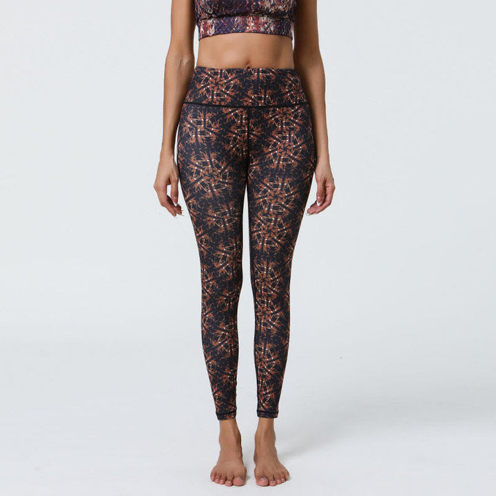 BWOOOH mandala print yoga leggings - Flowers Geometric Mandalas Print Sports 