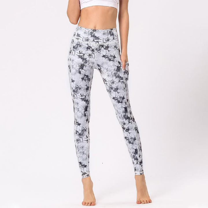 BWOOOH printed yoga leggings - Colorful Print Pants Sports Exercise Fit