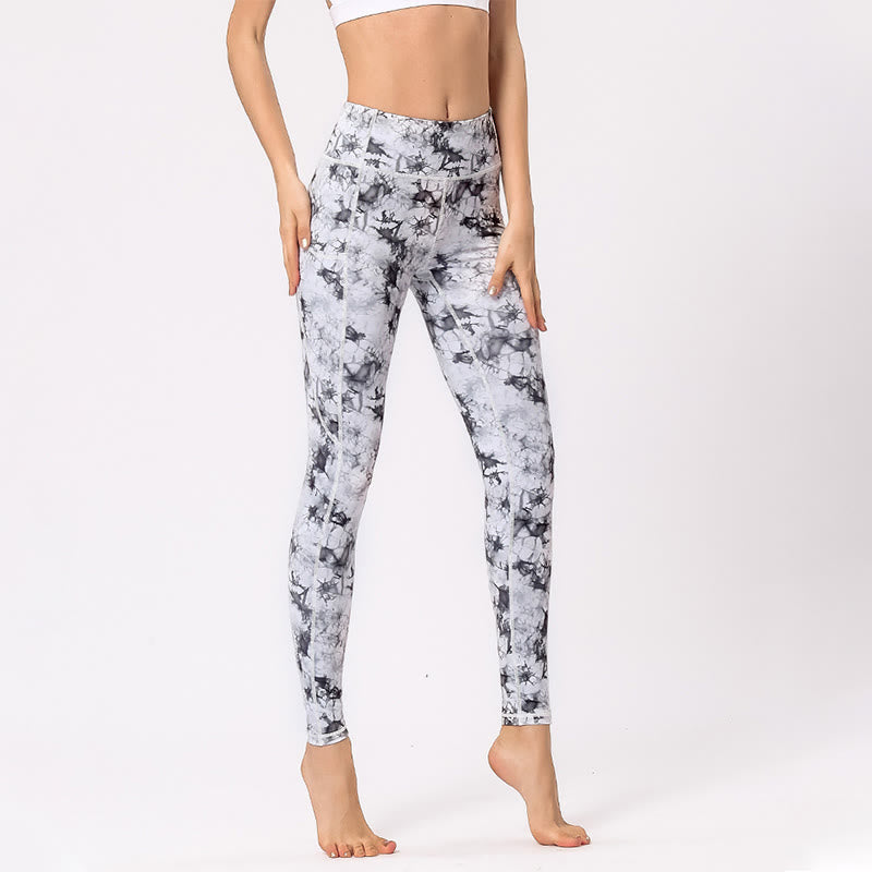 BWOOOH printed yoga leggings - Colorful Print Pants Sports Exercise Fit