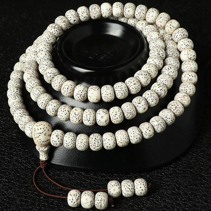 BWOOOH Tibetan Bodhi Seed Amber Agate Wealth Bracelet