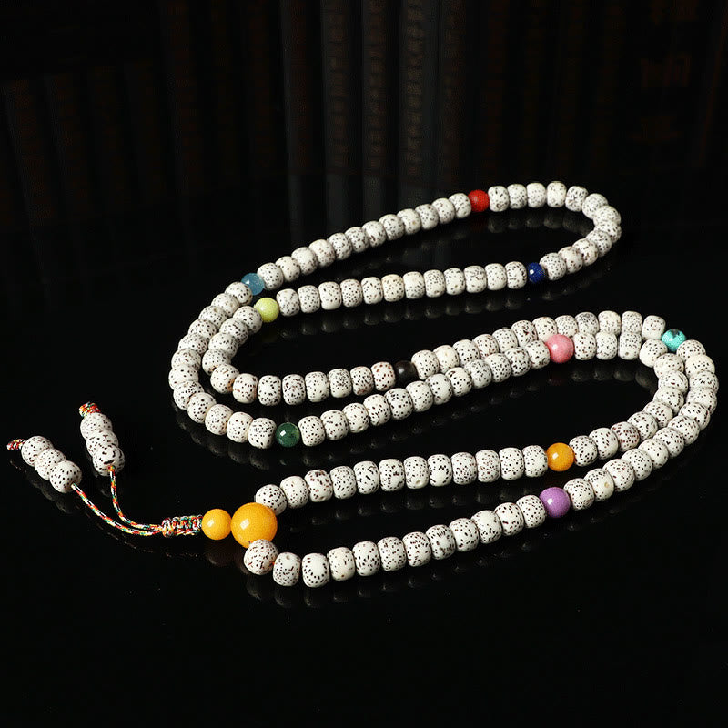 BWOOOH Tibetan Bodhi Seed Amber Agate Wealth Bracelet