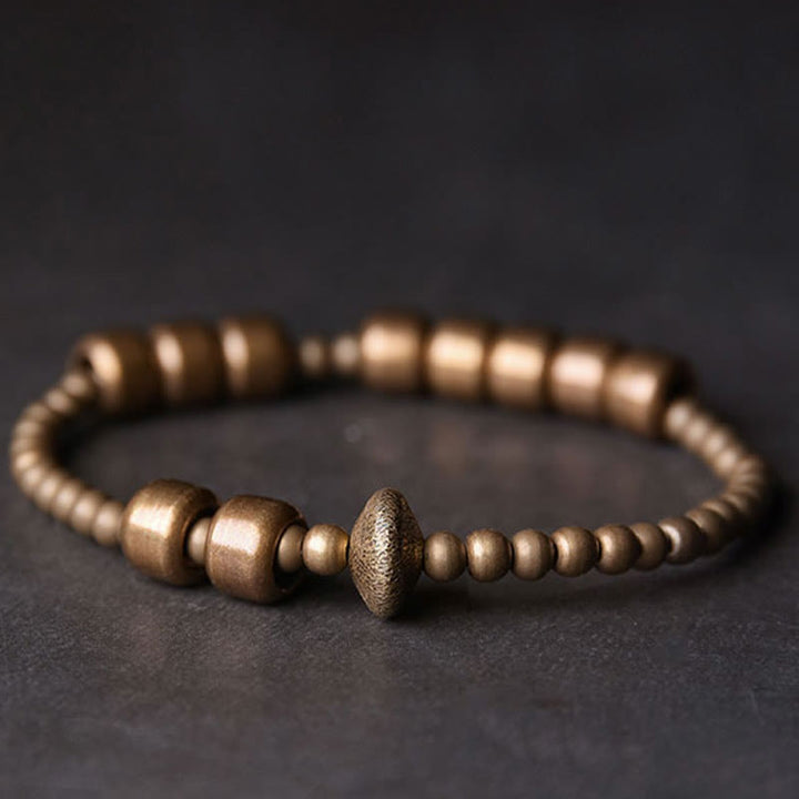 BWOOOH Vintage Copper Brass Blance Wealth Bracelet