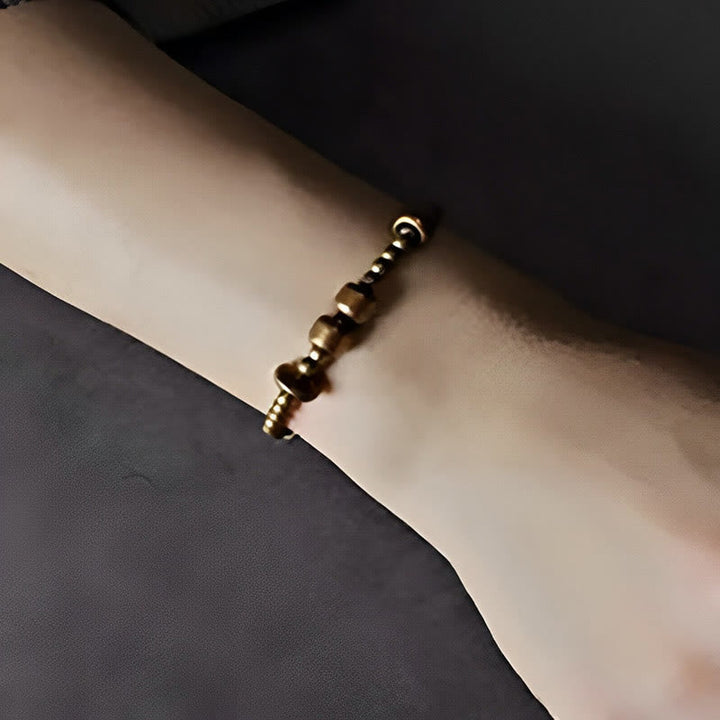 BWOOOH Vintage Copper Brass Blance Wealth Bracelet
