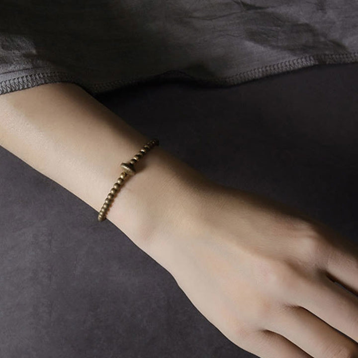 BWOOOH Vintage Copper Brass Blance Wealth Bracelet