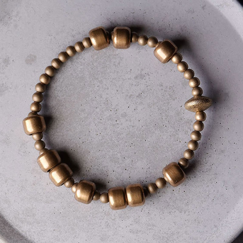 BWOOOH Vintage Copper Brass Blance Wealth Bracelet