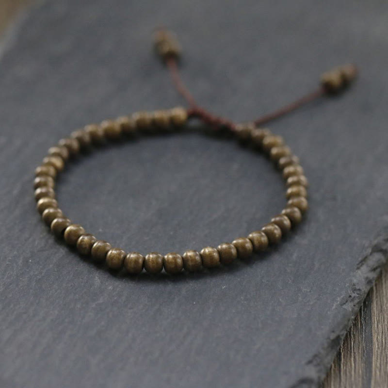BWOOOH Copper Brass Beads Balance Wealth Simple Bracelet