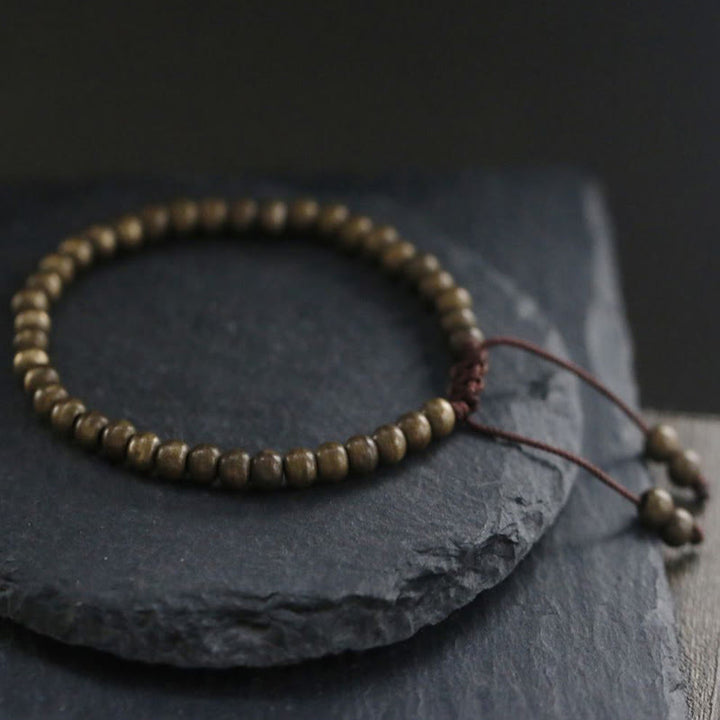 BWOOOH Copper Brass Beads Balance Wealth Simple Bracelet