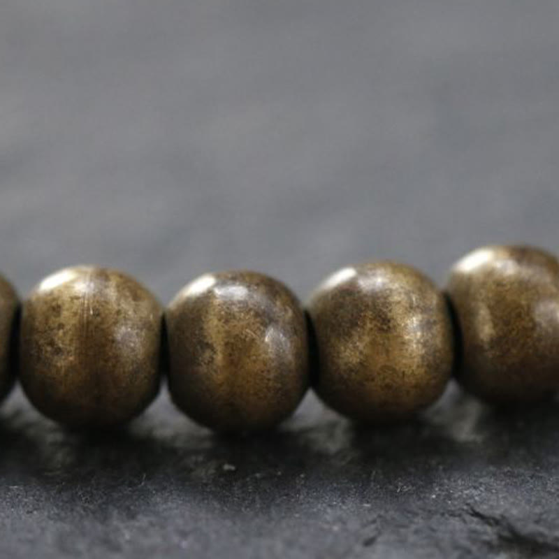 BWOOOH Copper Brass Beads Balance Wealth Simple Bracelet