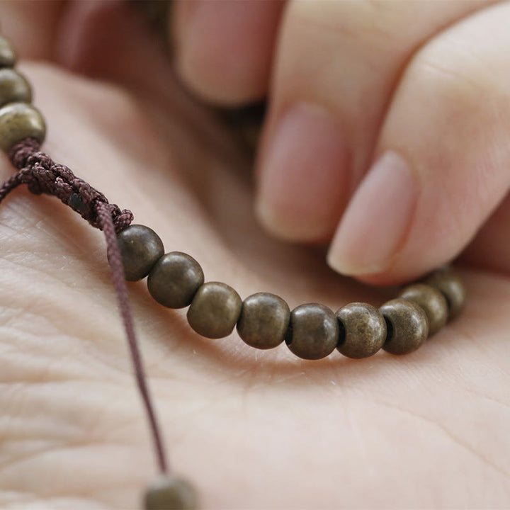 BWOOOH Copper Brass Beads Balance Wealth Simple Bracelet