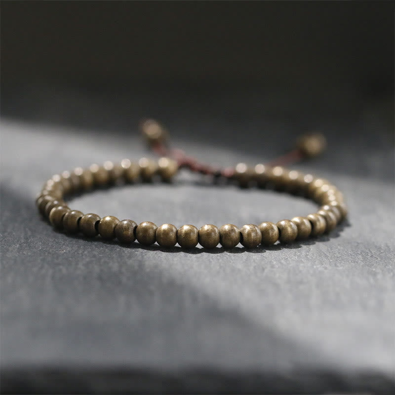BWOOOH Copper Brass Beads Balance Wealth Simple Bracelet