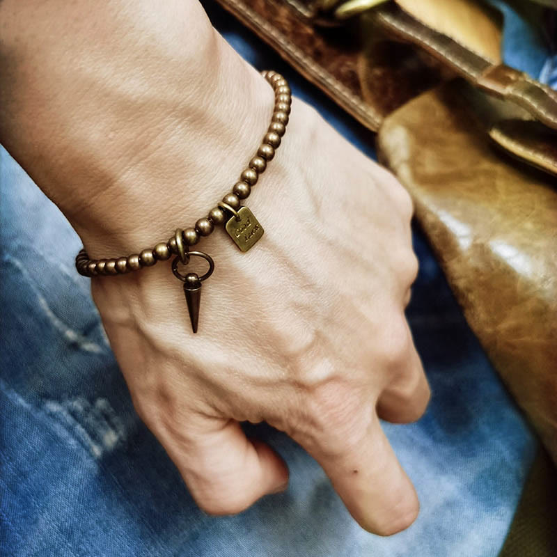 BWOOOH Vintage Copper Brass Beads Fortune Balance Bracelet