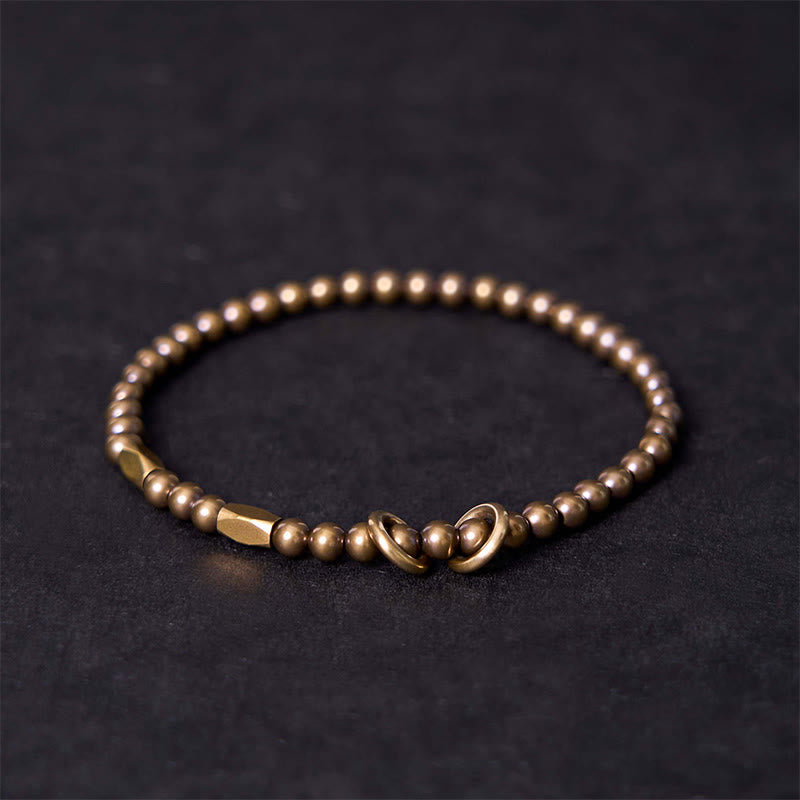 BWOOOH "Wishing You Balance and Strength" Brass Bracelet 