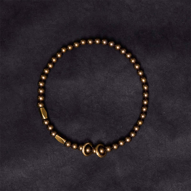 BWOOOH "Wishing You Balance and Strength" Brass Bracelet 