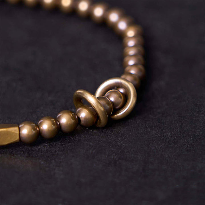 BWOOOH "Wishing You Balance and Strength" Brass Bracelet 