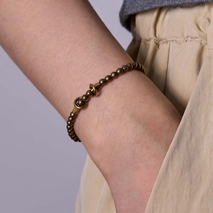 BWOOOH "Wishing You Balance and Strength" Brass Bracelet 