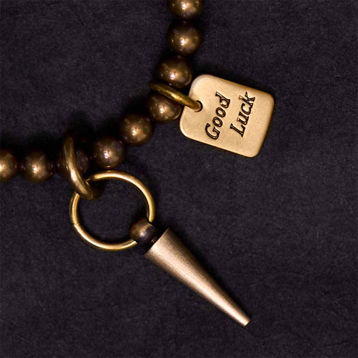 BWOOOH Vintage Copper Brass Beads Fortune Balance Bracelet