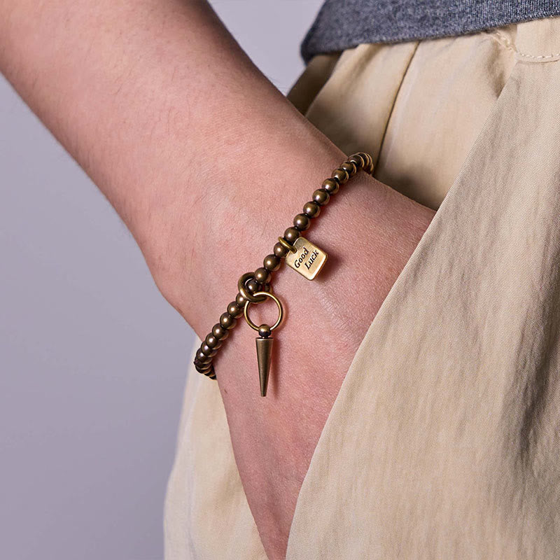 BWOOOH Vintage Copper Brass Beads Fortune Balance Bracelet