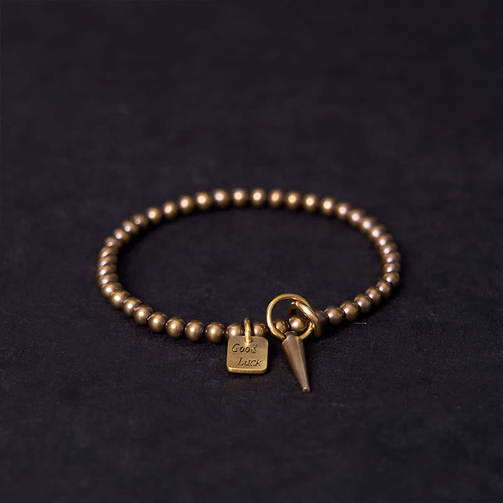 BWOOOH Vintage Copper Brass Beads Fortune Balance Bracelet